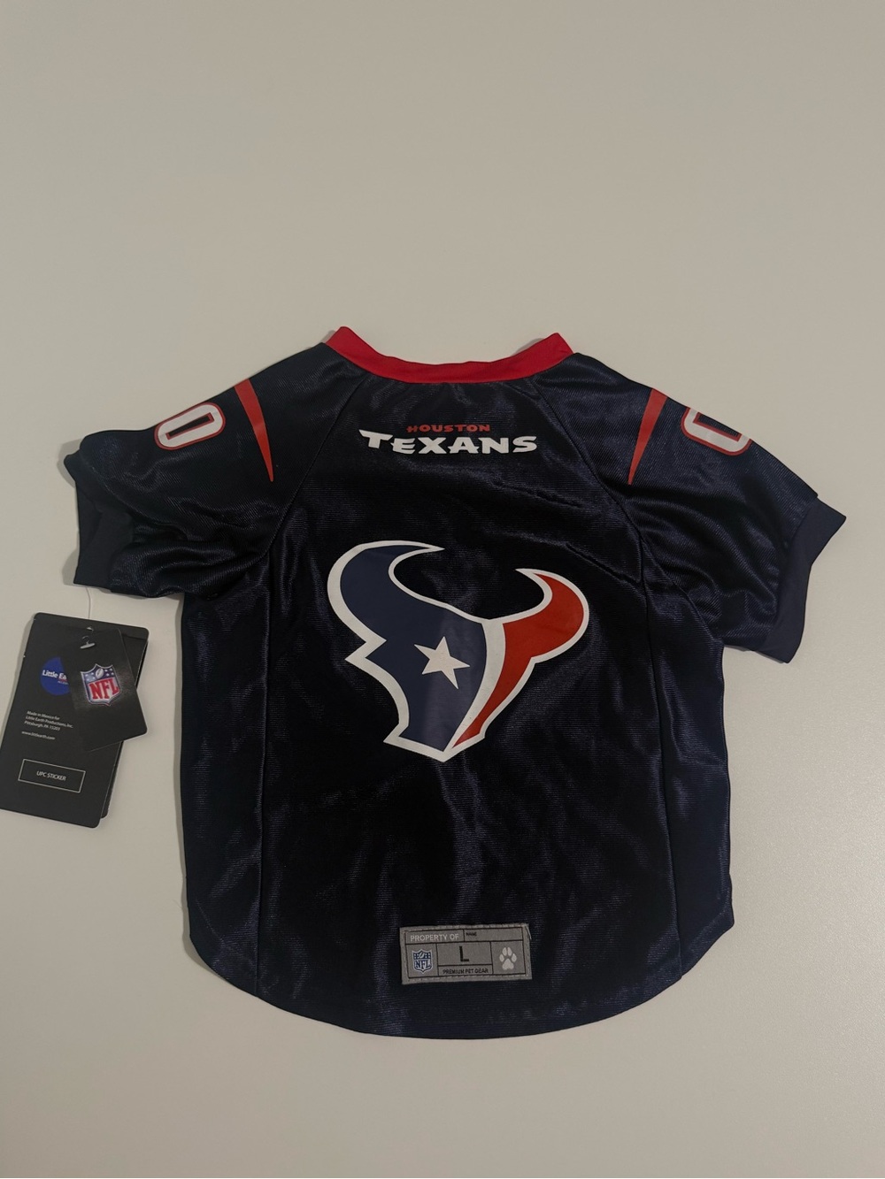 Little Earth Houston Texans Pet Navy Red White Jersey